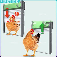 Automatic Chicken Coop Door Solar Powered Aluminum Alloy Chicken Door with Timer Light Sensor Remote Control Manual Mode