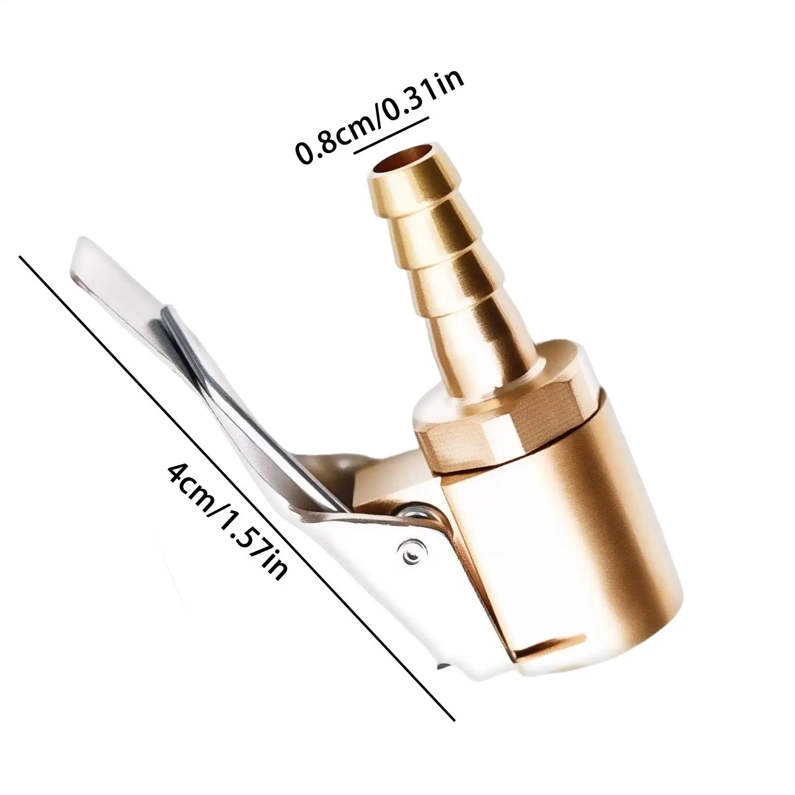 Locking Air Chuck 2 Pieces Heavy Duty Inflator Hose Nozzle Brass Tire Chucks For Car Truck SUV Motorcycle Bike Trailer RV