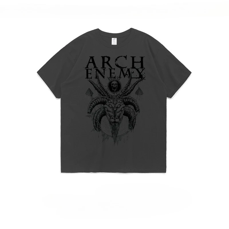 2022 Sommer Neues AE Rock Band Thema Kurzarm-T-Shirt American Street Enemy Loose Casual Arch Enemy