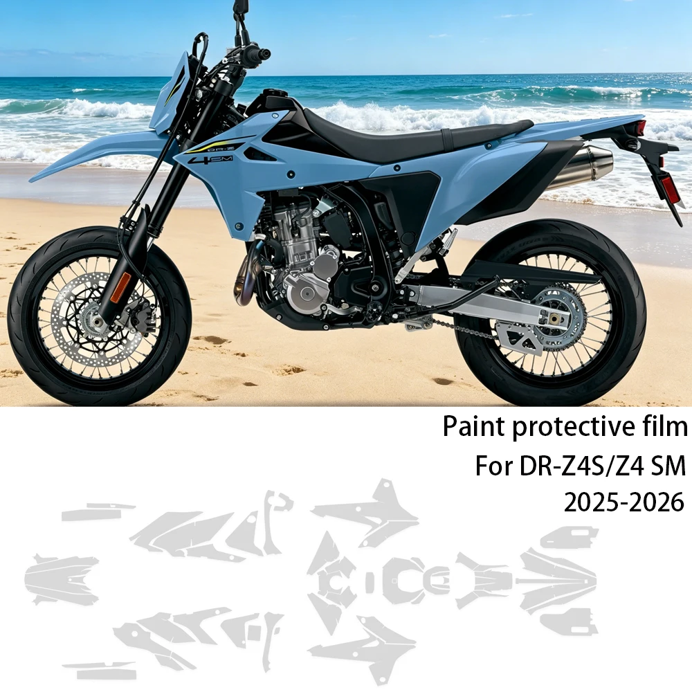 For Suzuki DRZ4S DRZ4SM DR Z4S DR Z4SM 2025-2026 PPF Motorcycle PPF TPU Protective Film Invisible Bodykit Paint Protection Film