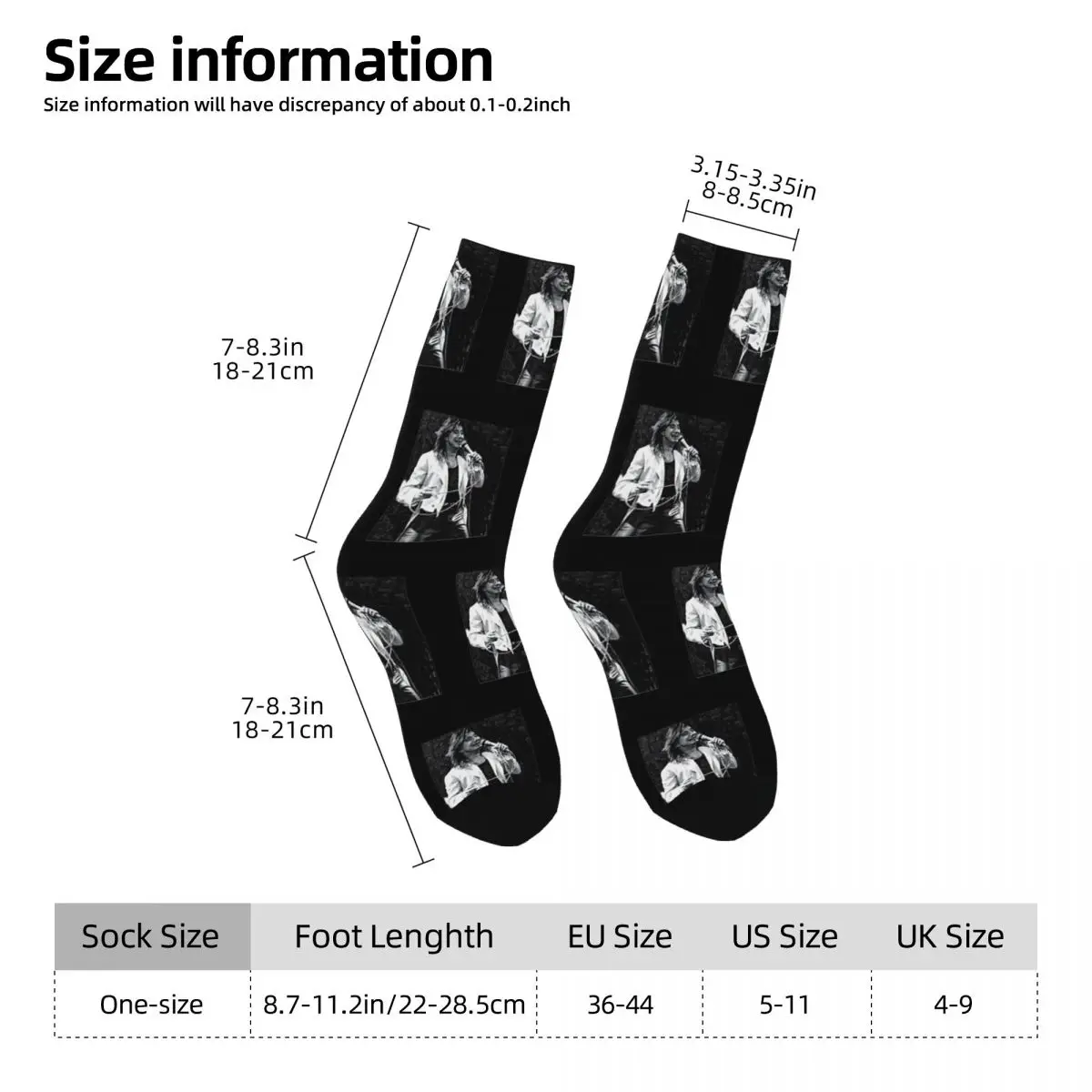 Steve Perry Stockings Unisex Men music Socks Medium Soft Elegant Socks Winter Outdoor Sports Anti Bacterial Design Socks Gift