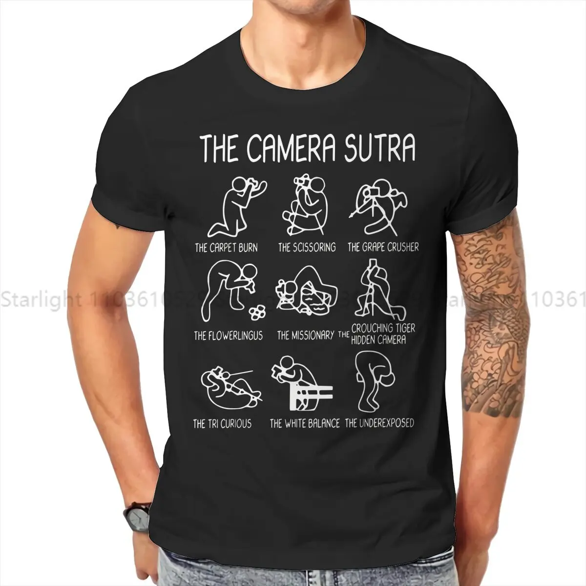 

The Sutra TShirt For Male Photographer Camera Patent Clothing Fashion T Shirt Soft