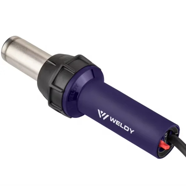 Powerful Weldy heat gun with 3400 W heating power for various plastic shrinking applications Suitable for industrial use