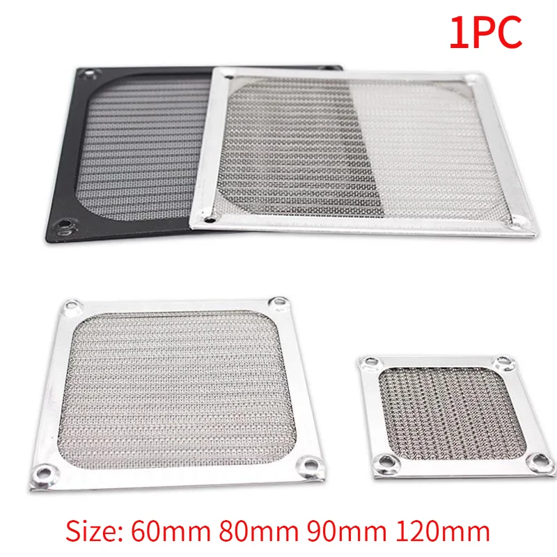 #1PC 60mm 80mm 90mm 120mm PC Chassis Cooling Fan Dust Filter Magnet Dustproof Mesh Cover Computer Chassis Net Guard With Hole