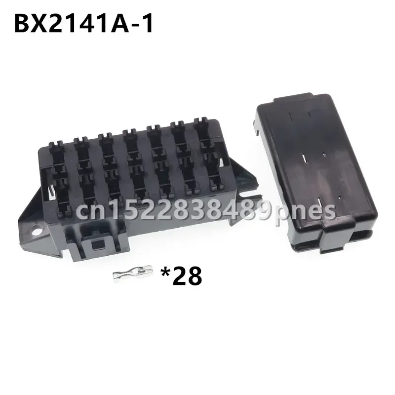 14 Way Wiring Harness Standard Blade Fuse Holder Block Plastic Cover with Terminals for Automobile Trike