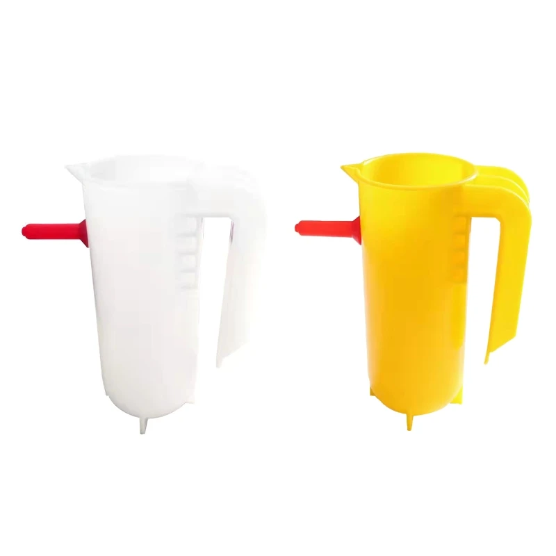 

Y166 Lamb Feeder Milk Bottle with Nipple Plastic Nursing Bottle with Handle for Cattle Horse Goat Sheep Pig 800ml with Scale