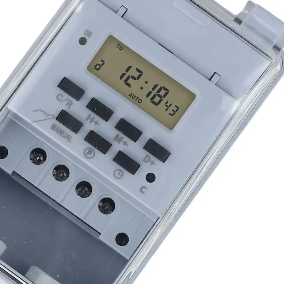 KG316T-F 220V Intelligent Timer 16 Groups P/rogrammable Controller Switch With Transparent Cover For Home Industrial Use