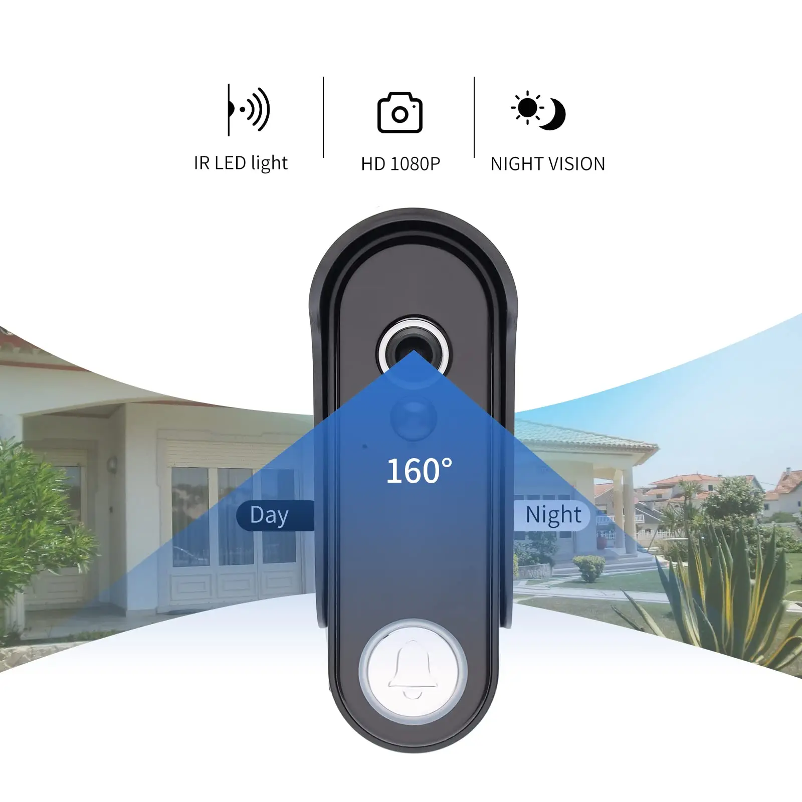 1080P Tuya 7 Inch Touch Screen Wireless WiFi Video Intercom Doorbell With Camera and Monitor Video Door Phone Motion Detection