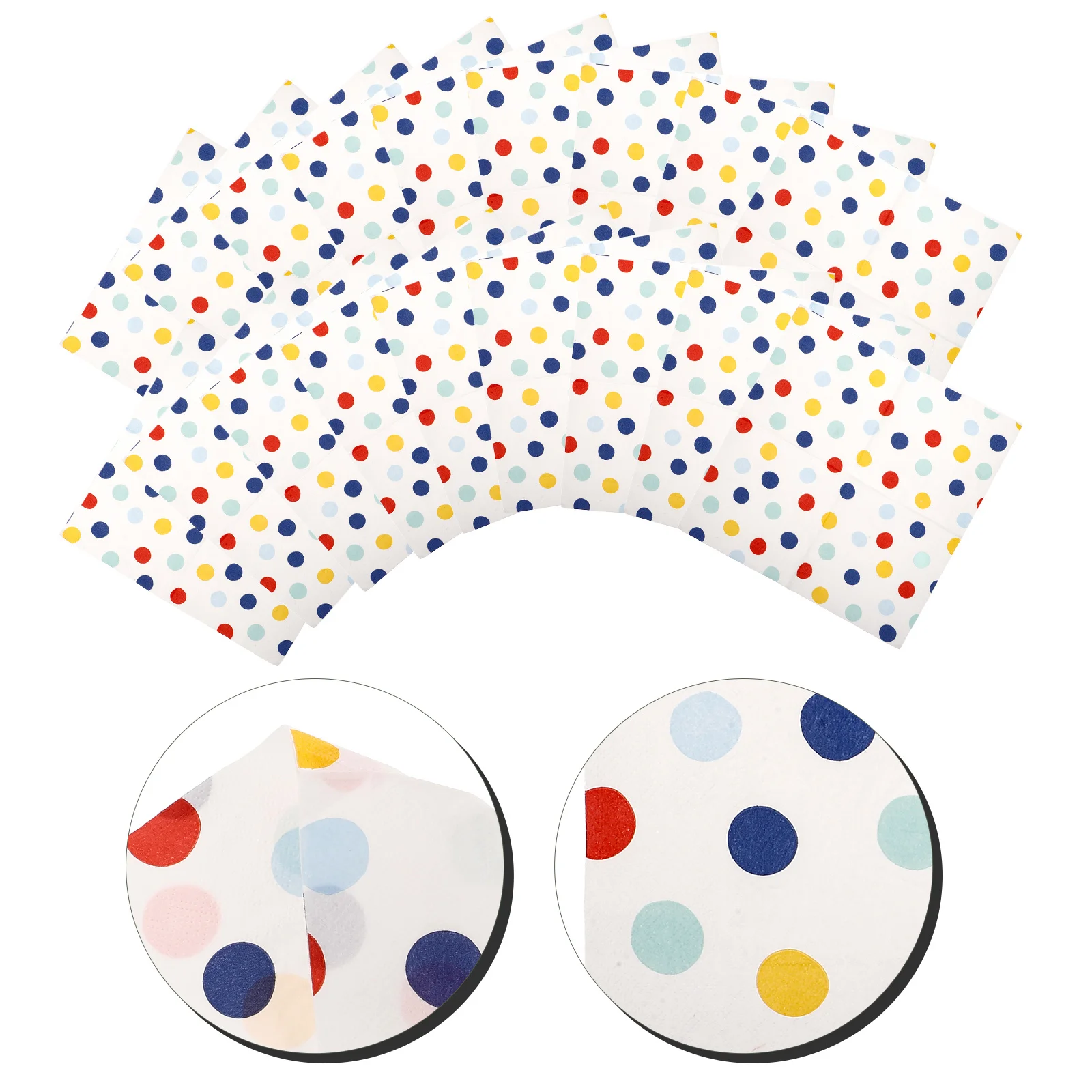 النقاط الملونة الطباعة المناديل الورقية الزخرفية لمستلزمات الحفلات تحت عنوان عطلة مهرجان أدوات المائدة عشاء المتاح #2