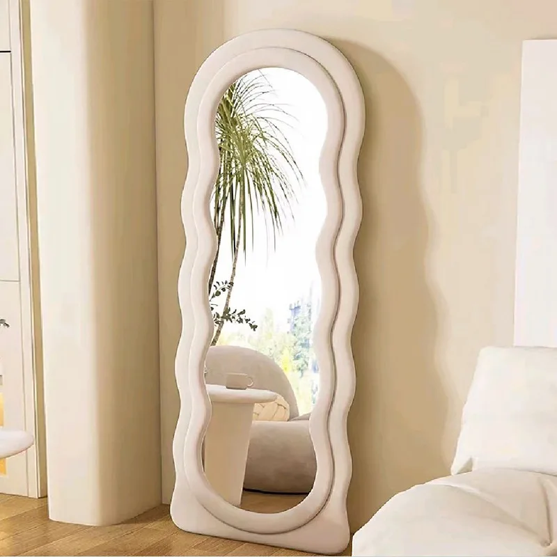 ins double-layer wave mirror full-body floor-to-ceiling home full-length  girls bedroom fitting  ins wind exp view 2