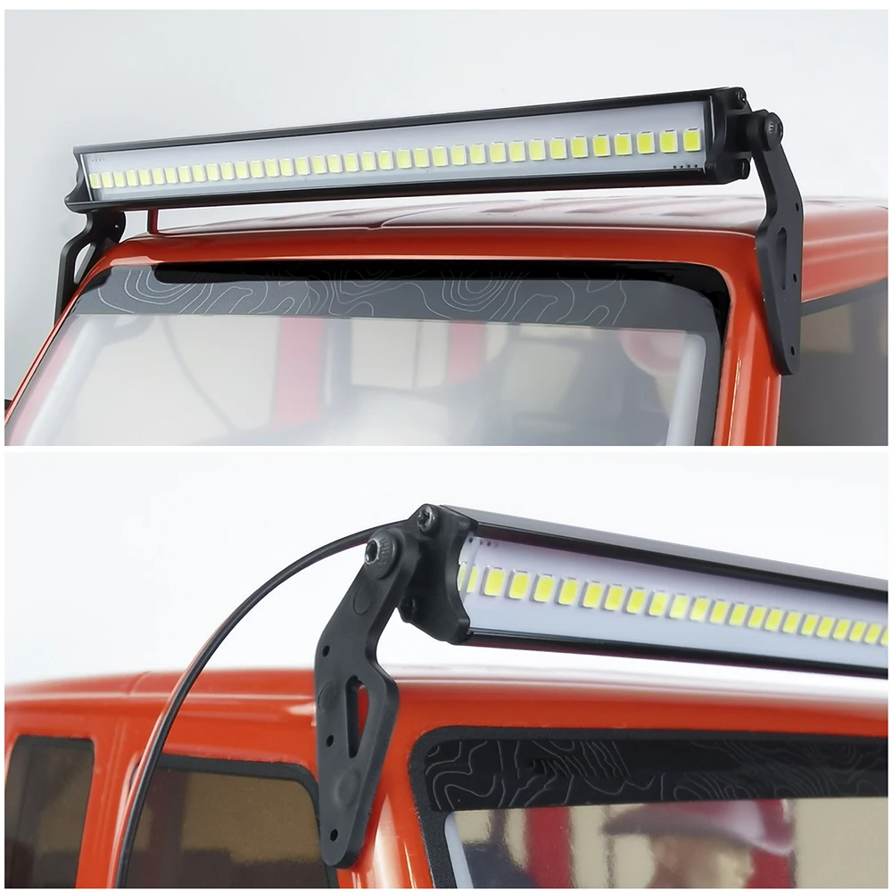 AXSPEED 36 LED Lampada da tetto Barra luminosa super luminosa per Axial SCX10 I III JEEP Wrangler Gladiator TRX-4 1/10 RC Crawler Modello di auto