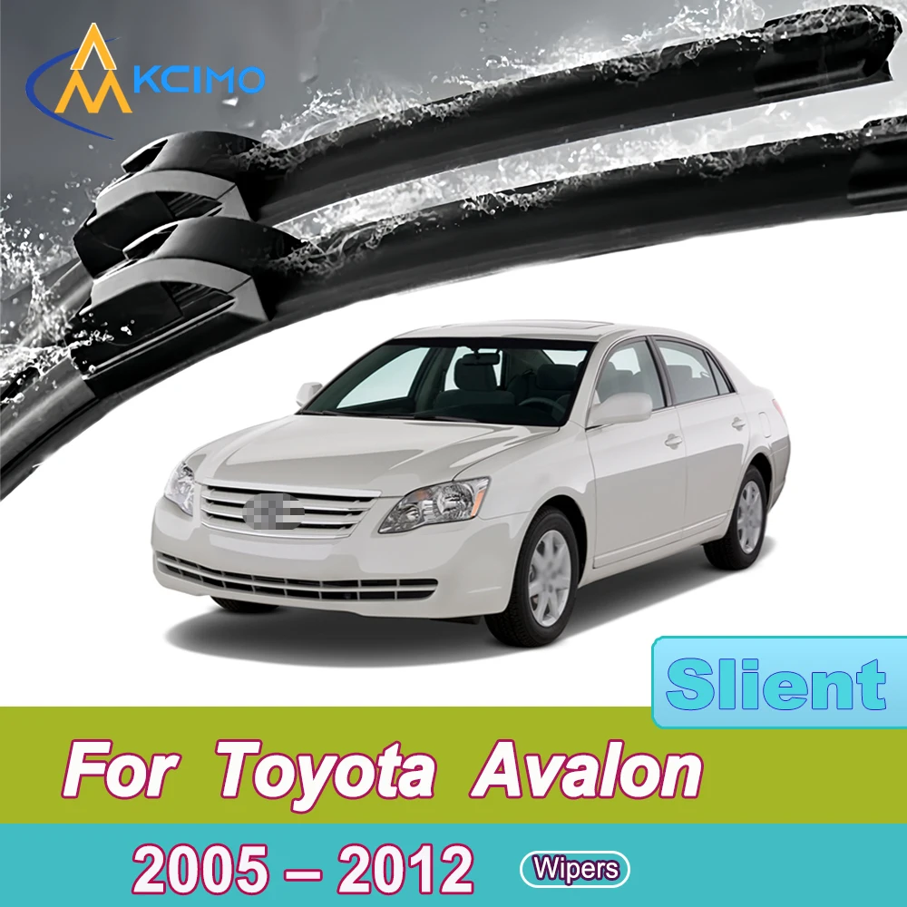 

2 Pack Silent Beam Wiper Blades For Toyota Avalon XX30 2005-2012 Noiseless All-Weather Design Windshield Rain Brush Accessories