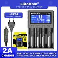 Liitokala Lii-S12 Lii-PD4 Lii-PD2 Smart 18650 Battery Charger for NiMH LiFePO4 Li-ion 3.7V 1.2V 26650 14500 26700 18350 AA AAA