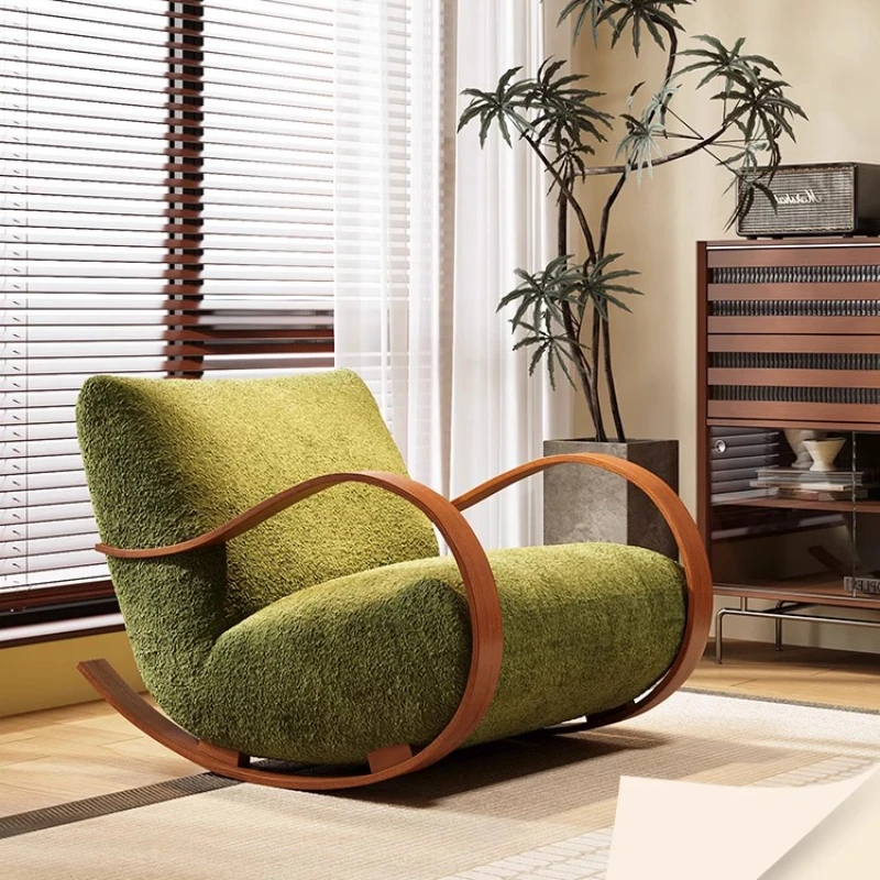 

Дизайнерское кресло-качалка, кресло для отдыха, квартира для проживания в семье, одиночные стулья для отдыха, гостиная, балкон, кресла для ленивого дивана