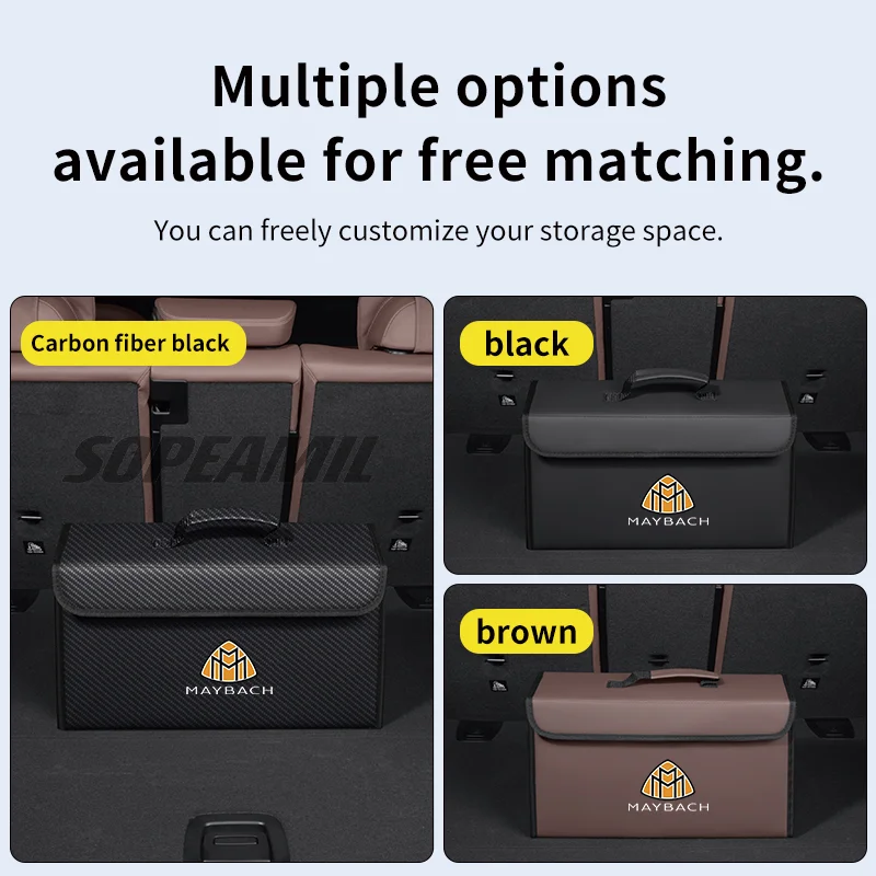 Scatola portaoggetti per bagagliaio di un'auto Borsa pieghevole per riporre il riordino Maybach Classe S S400 S450 S480 S500 S560 S580 S600 S650 S680 GLS480 GLS600
