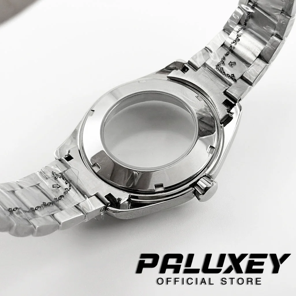 Koperta z szafirowym szkłem 40MM do NH34 NH35 NH36 NH37 NH38 NH39 NH70 NH72 Wodoodporna polerowana luneta Stalowa koperta zegarka Zakręcana koronka