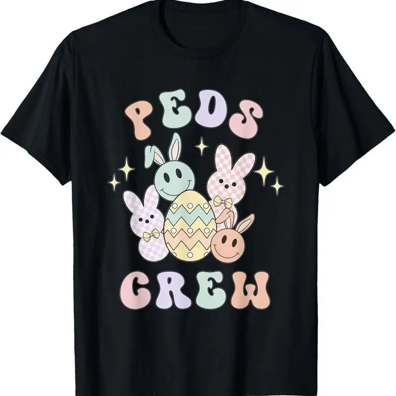 

Easter Peds Nurse Bunny Emergency Squad Pediatric Crew T Shirt