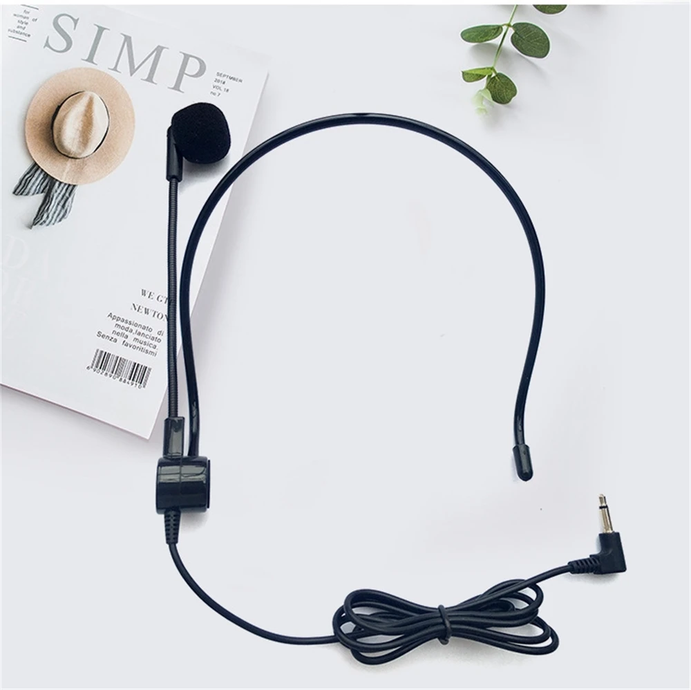 SHIDU سماعة رأس مرنة سلكية ميكروفون مكثف ميكروفون لمضخم الصوت المحمول مكبر الصوت مؤتمر المعلم المتكلم