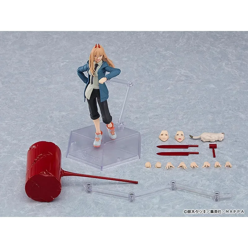 100% الأصلي ماكس مصنع فيجما رقم 589 السلطة بالمنشار رجل دينجي بولي كلوريد الفينيل في المخزون أنيمي عمل أرقام لعبة مجسمة الهدايا #3