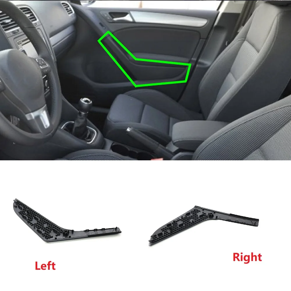 

Car Doors Front Left /Right Side Pull Handle Trim Cover For Volkswagen Golf MK6 2009-2013 5K4868039A Car Interior