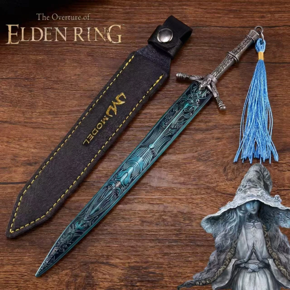 

9inch 22.5cm Elden Ring Unsharpened Safe Blade Cosplay Accessories Metal Prop Replica Sabre Blade Collectible Gift Home Decoration Desk Ornament