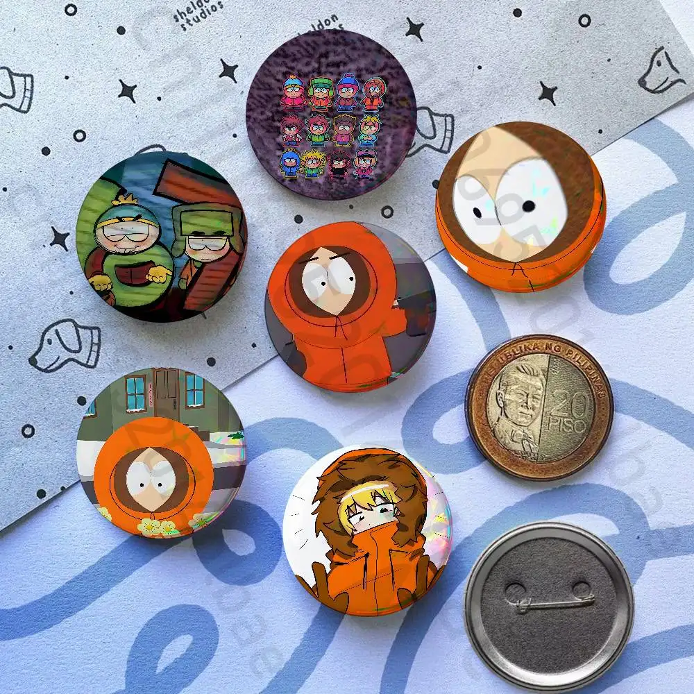 

S-South P-Park 25mm 75mm 44mm 58mm 32m Brooches Badges Pins for Accessories