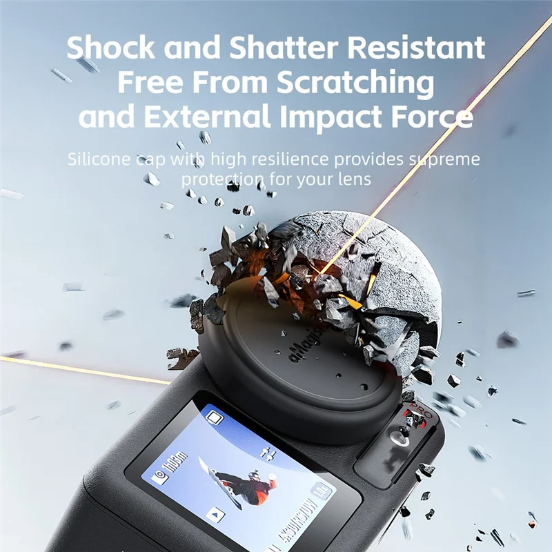 -RRKK AMAGISN قبعات العدسات ل DJI Osmo Action 5 Pro كاميرا رياضية سيليكون غطاء للعدسات ل DJI Osmo Action 5 Pro الغطاء الواقي