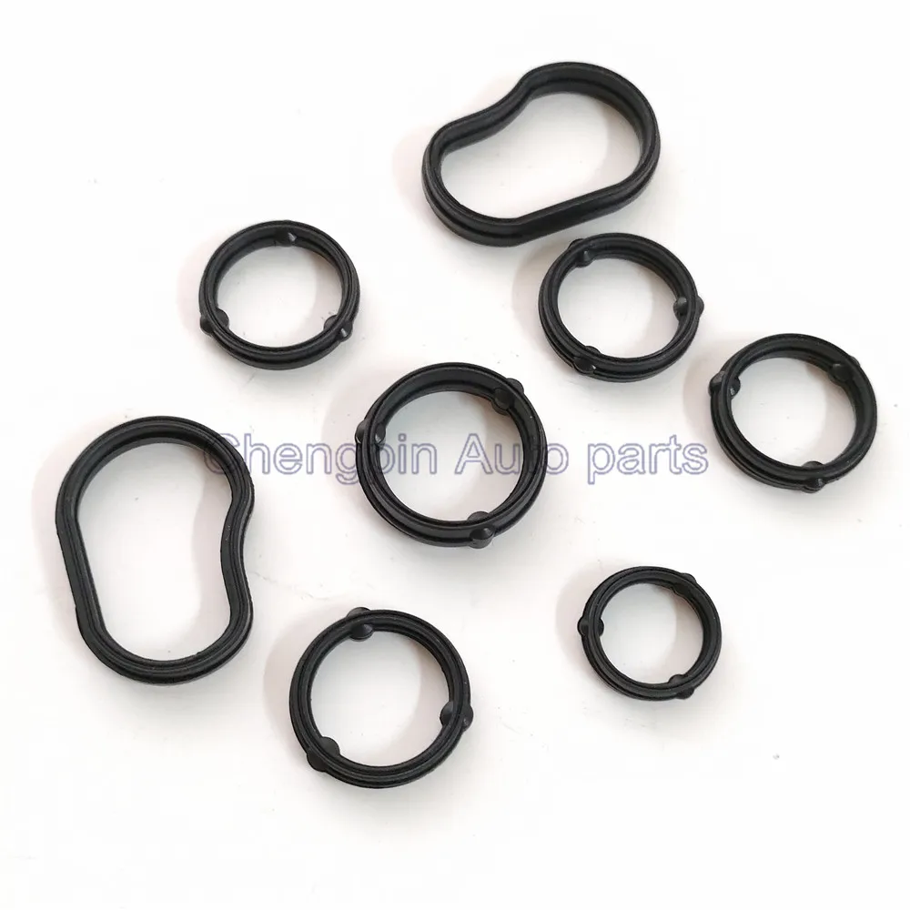10 sets Engine Oil Cooler Filter Ring Gaskets O-Ring 68166067AA For Chrysler Town & Country Dodge Grand Caravan Avenger Durango