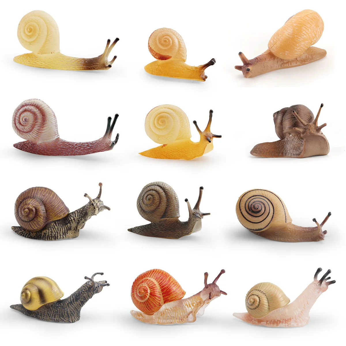 Mini Figura de Caracol, Modelo de Caracol de Simulación, Modelo de Animal Reptil, Decoración de Micro Jardín, Adorno en Miniatura, Decoración de Escritorio para el Hogar