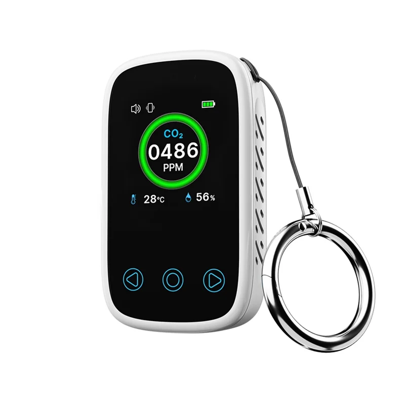 B24B Carbon Monoxide Tester Rechargeable Air Quality Monitor Temperature And Humidity Meter