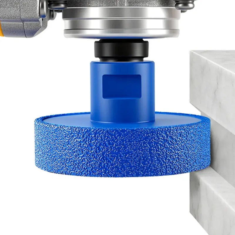 LOZLIN 10/20mm Diamond Flat Grinding Wheel 5/8-11 Thread Vacuum Brazed Disc for Angle Grinder Wet Dry Use Granite Marble Quartz Concrete Stone Countertop Grinding Shaping