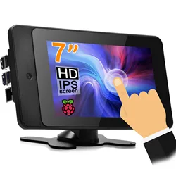 OSOYOO PiStudio Case with 7-inch IPS RPi DSI Touch Screen for Raspberry Pi 5 4 3 2 - Easy installation and Wide viewing angle