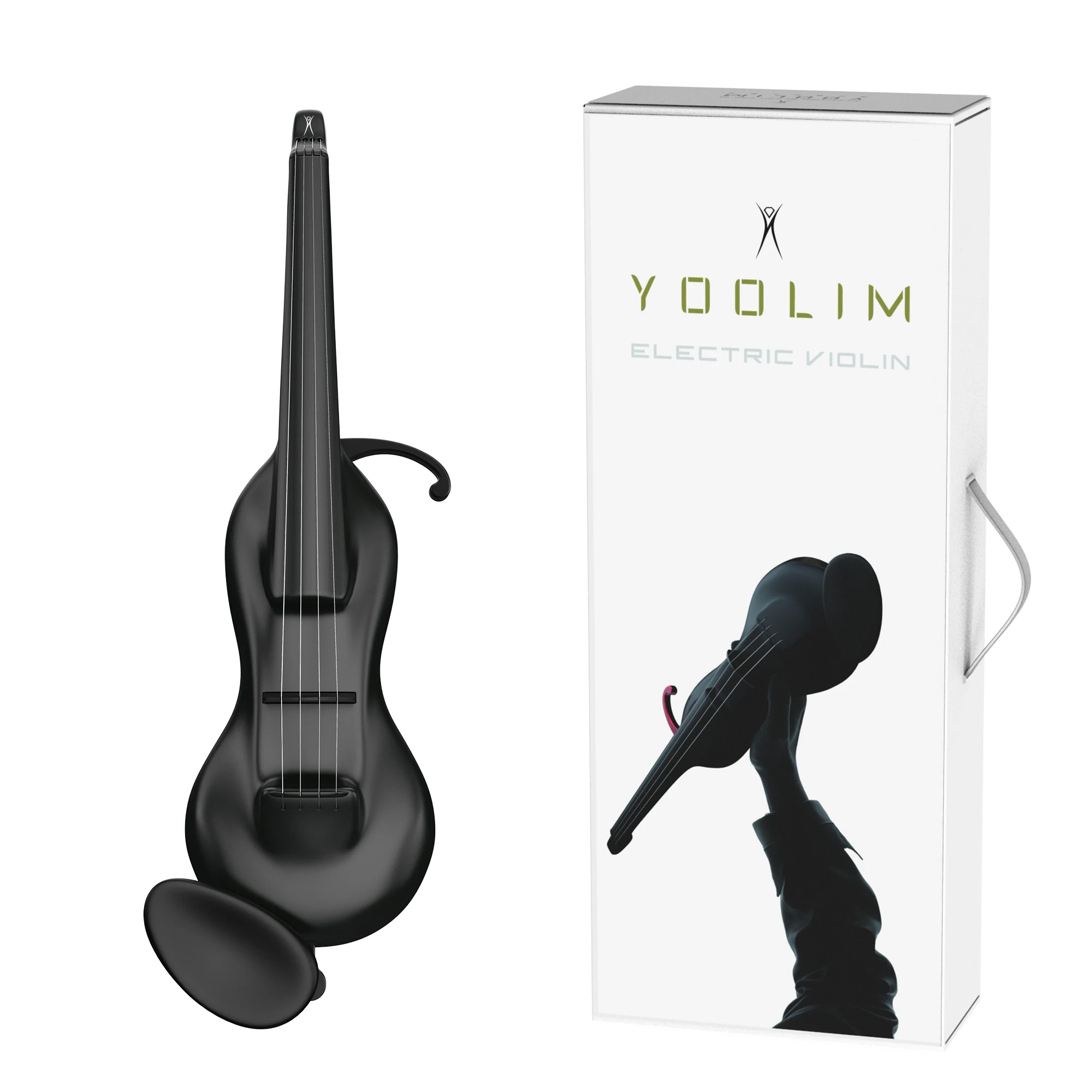 Electric Violin 4/4 Full Size Electric Violin Kit for Professional Carbon Fiber Electric Fiddle Set Stage Silent NOVIA Violins