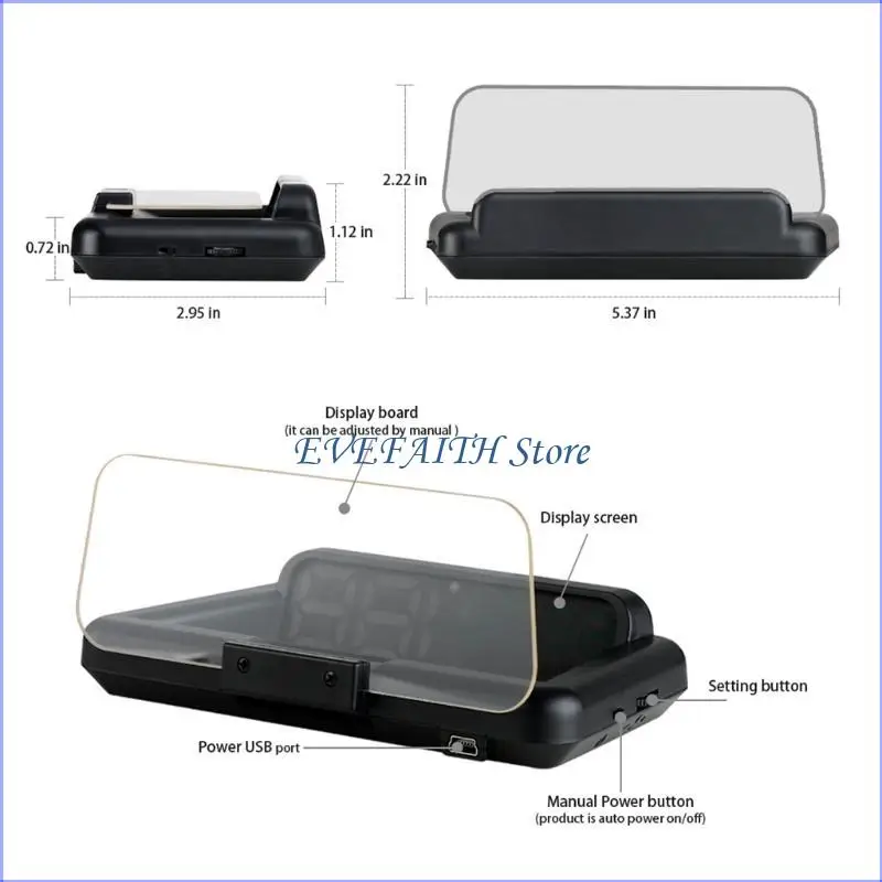 124B Car Hud For He…