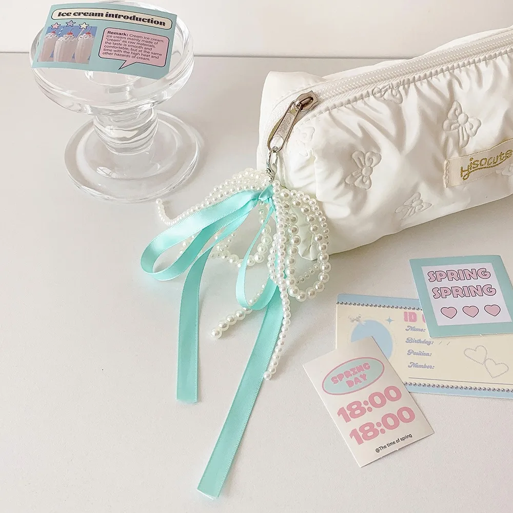 With Keychain DIY Ribbon Photocard Holder Love Heart Pendant Hanging Decoration ID Photo Photocard Frame PVC Card Cover