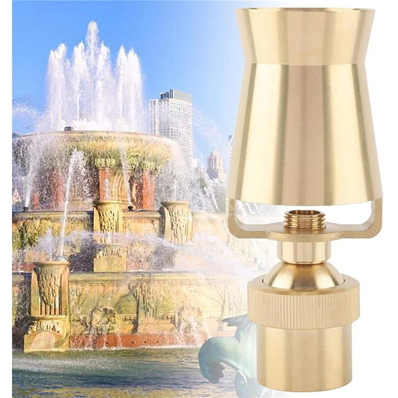 

ABJI-4X Brass Durable Adjustable Ice Tower Cascade For Fountains Sprinkler Head(1 Inch DN25)