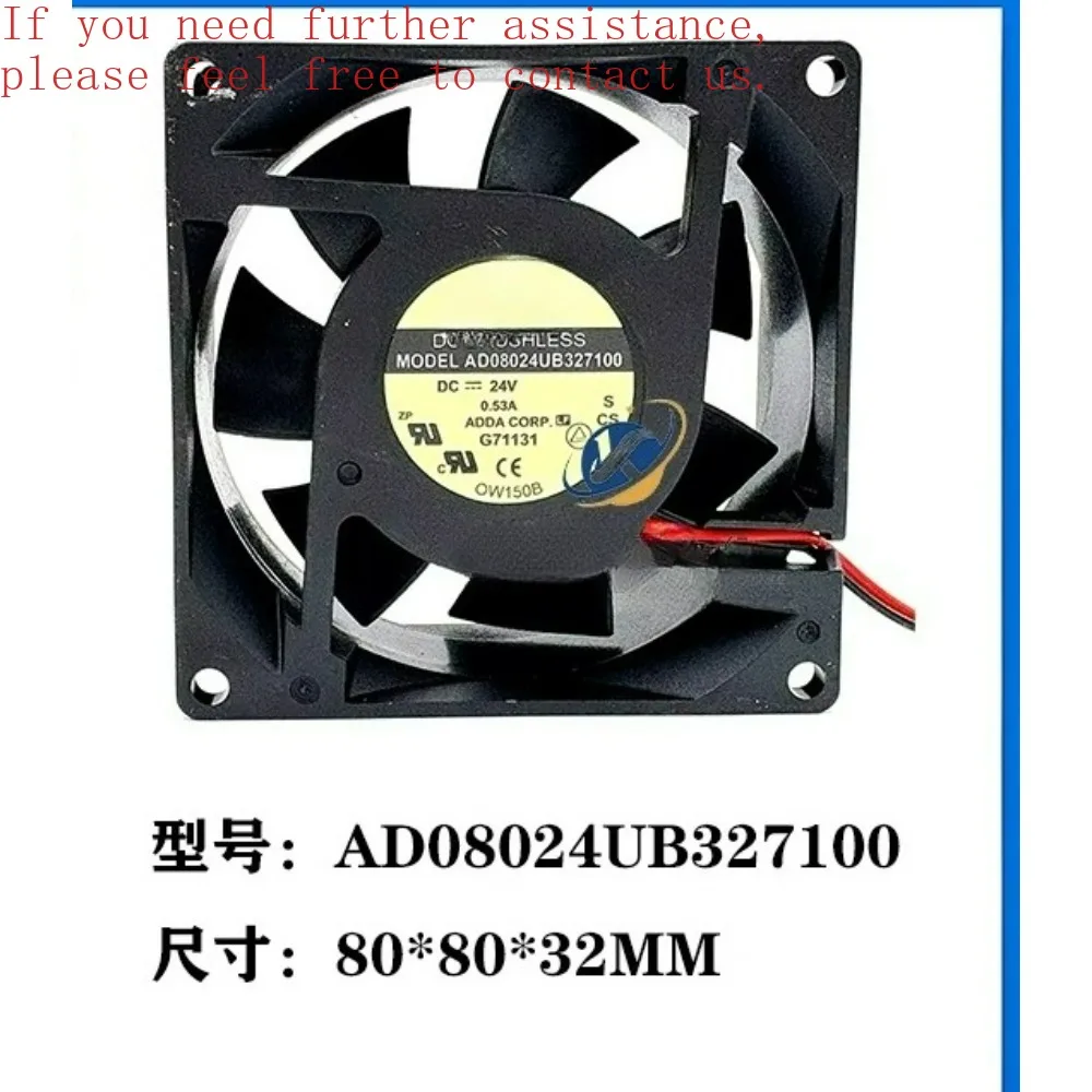 

Для ADDA AD08024UB327100 8032 8 см DC24V 0,53A двойной шариковый охлаждающий вентилятор гарантия 1 год