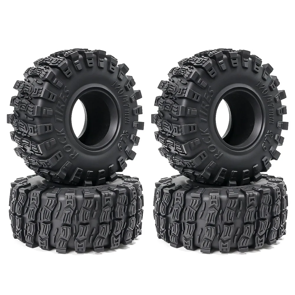 

1.9 Inch 120mm Rubber Tires For Rc Crawler Car Trx4 Axial Scx10 Rc Car