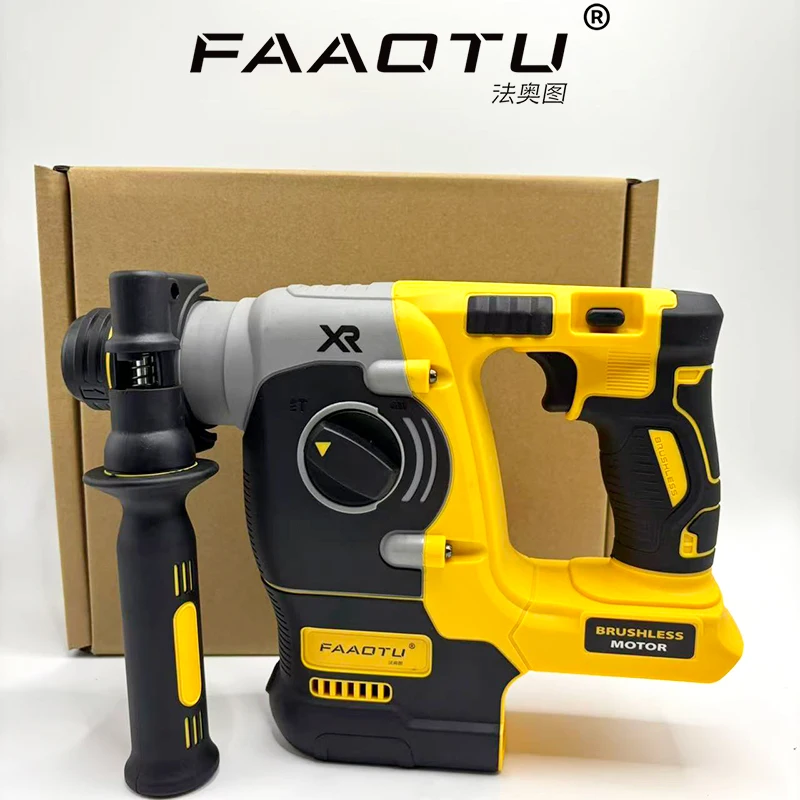 

FAAOTU 18V/20V MAX SDS PLUS L Rotary Hammer Drill Brushless Cordless Impact Hammers Tool Suitable for DW battery NO battery
