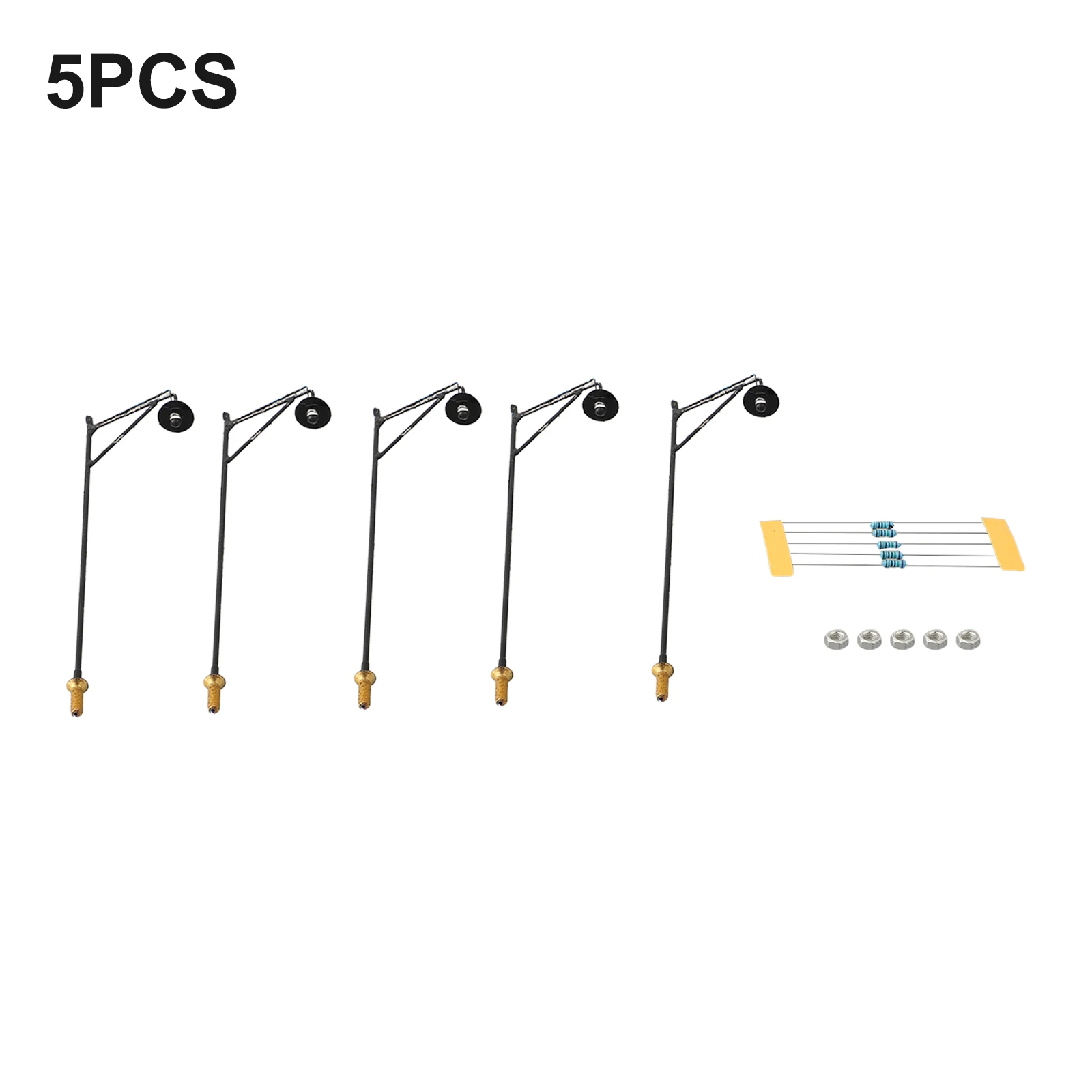 Model Light Street Light Set Supply With Resistors 5pcs Accessories Building LED Street Light Lampposts Layout