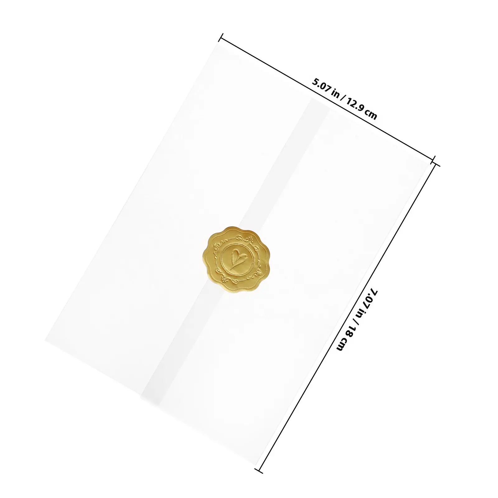 1Set Tracing Paper Invitation Envelopes Clear Translucent Letter Envelopes for Greeting Cards Announcements Cash Gifts Photo