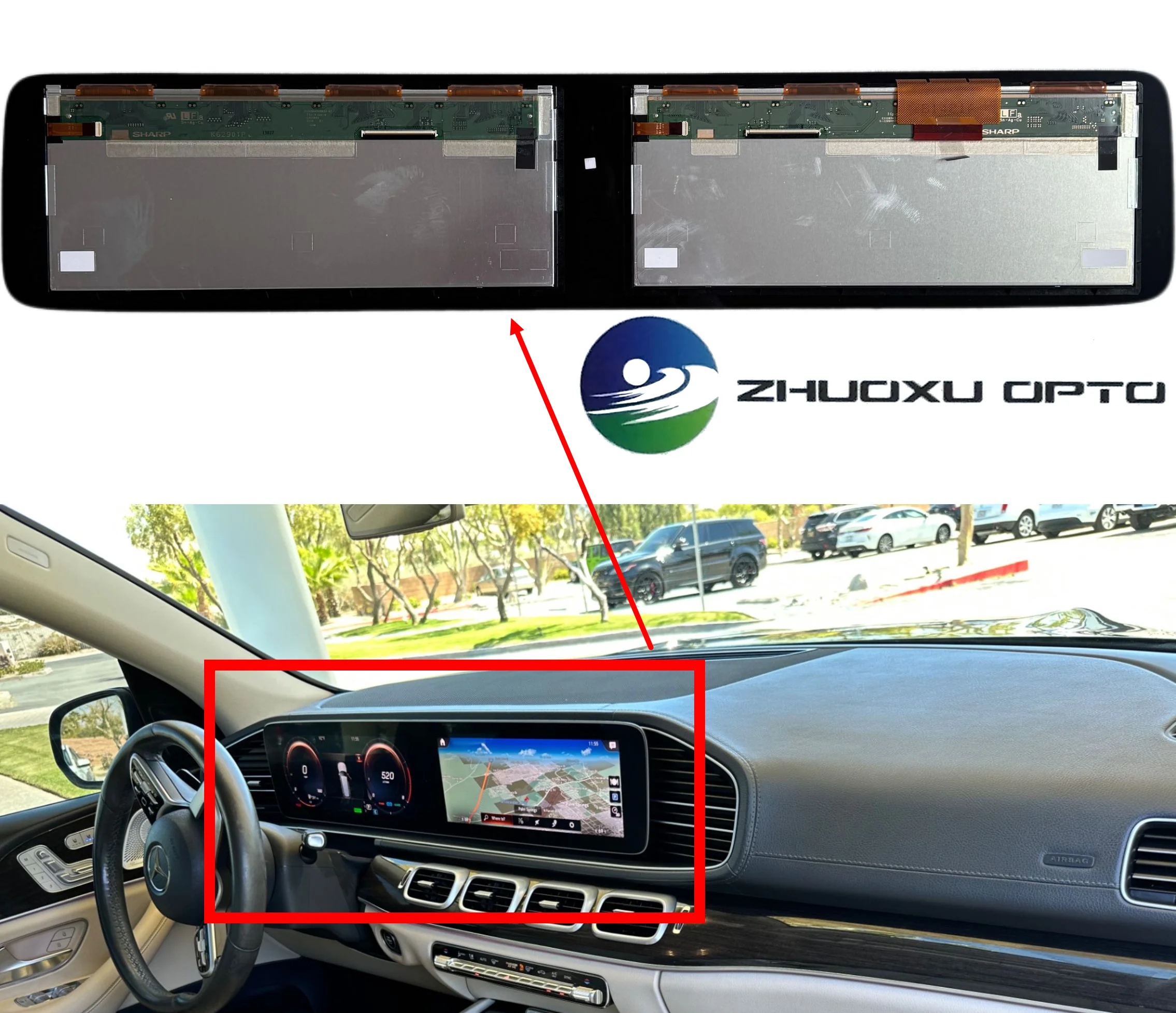 LCD Display For A1679002214 Mercedes-benz 167 GLE & GLS Maybach OEM instrument Speedometer Touch Screen