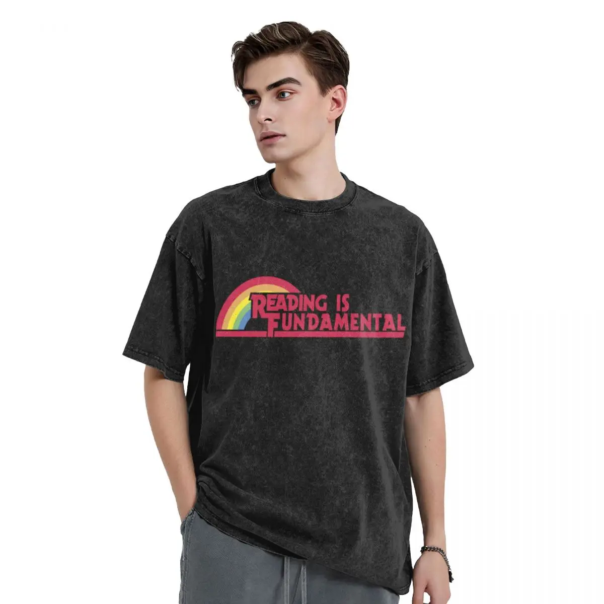 Reading is Fundamental T-Shirt plain rapper graphic tees Blouse men clothing