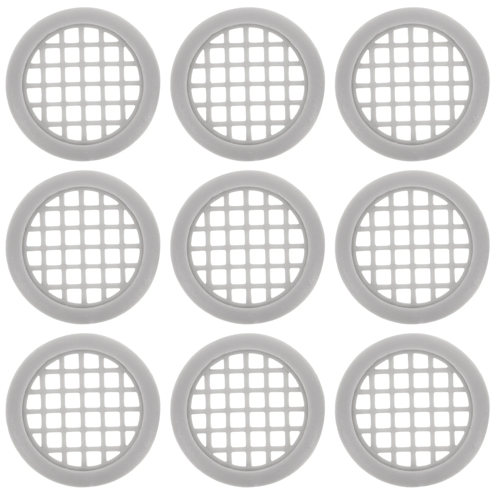 50 Uds. Ventilación decorativa para techo, cubierta de ventilación redonda y transpirable para puerta de armario, rejillas de ventilación para techo de gabinete de baño y cocina para casas
