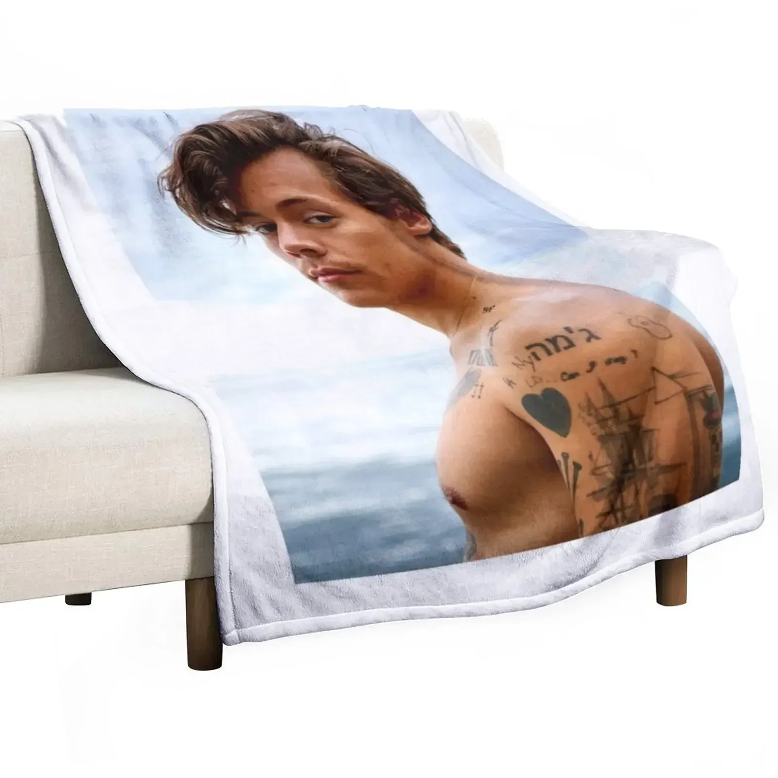 

Handsome Face Poster Throw Blanket blankets and throws Kid'S Quilt christmas decoration Blankets