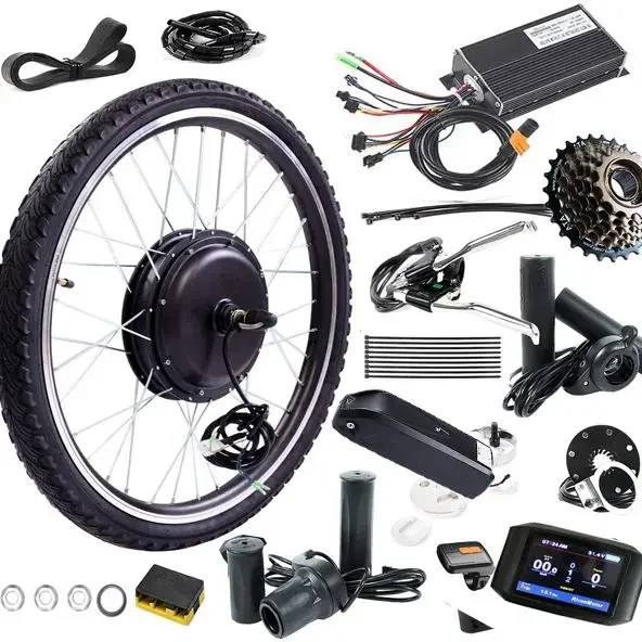 Popular Electric Bicycle Motor Kit 48V 350W 500w 1000w Ebike Electric Bike Conversion Kit With Battery