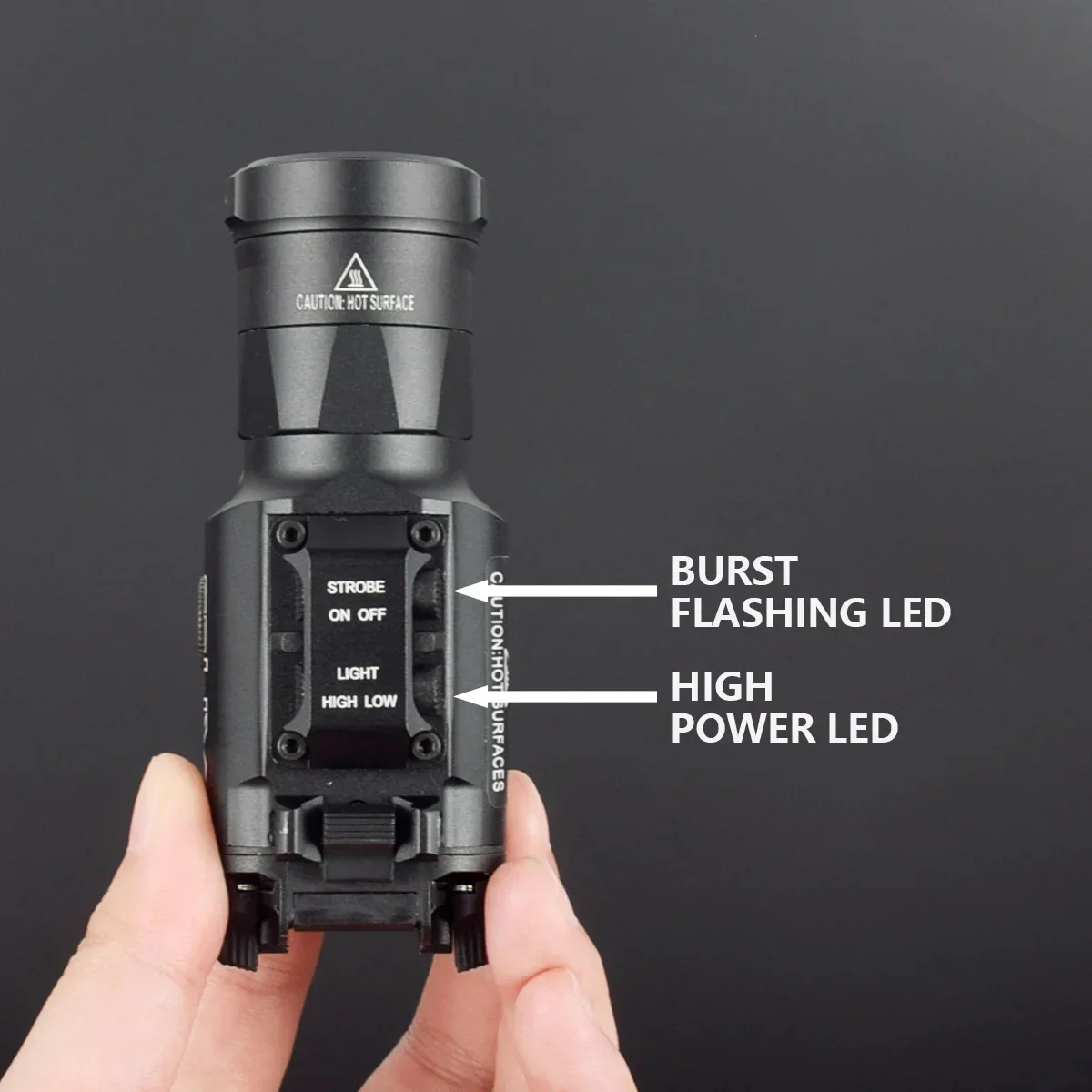 Lanterna Tática Surefir para Caça, Scout Light, Arma Gun Light, Strobe Rifle Lanterna, X300, X300U, X300UH-B, XH35, X300V