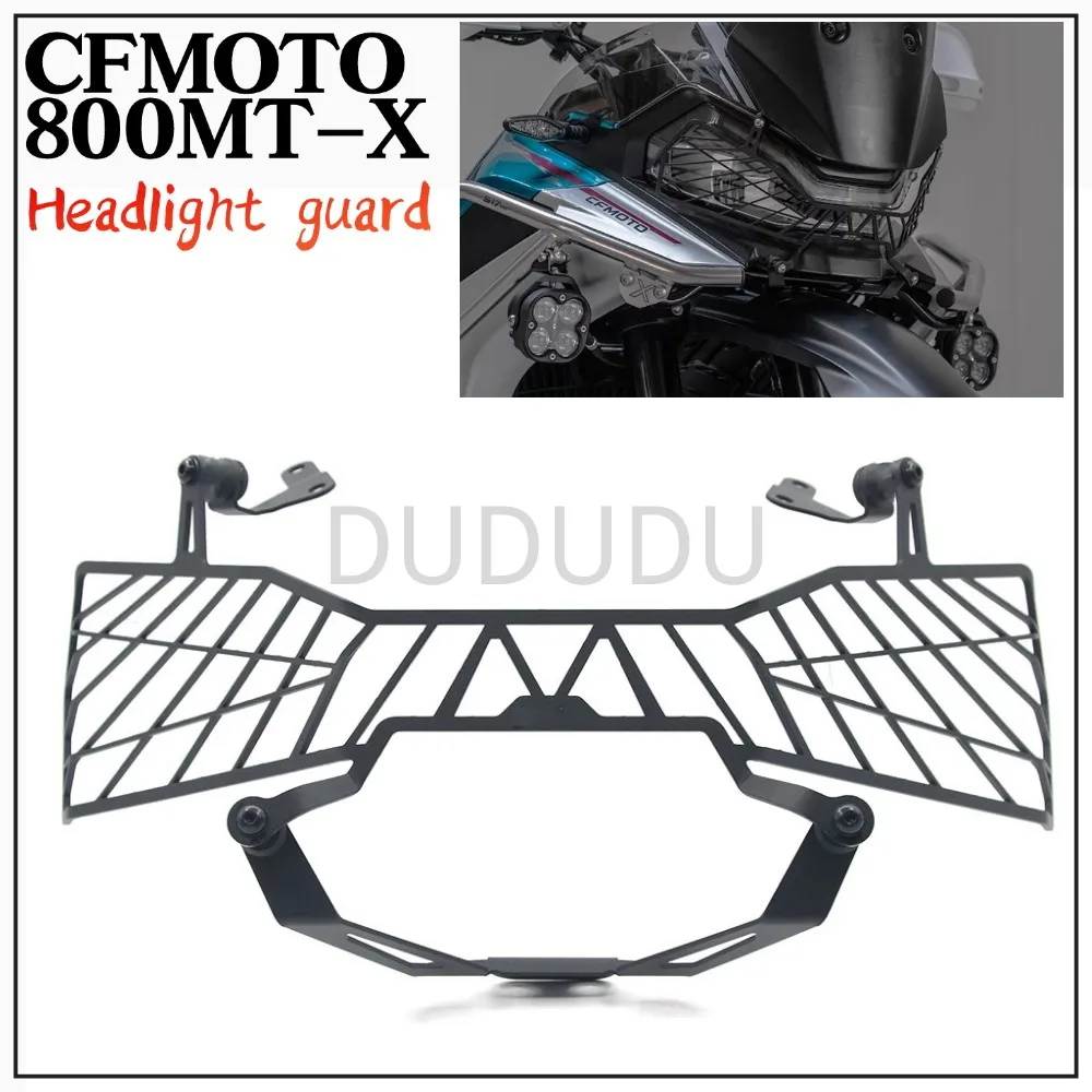 

New For CFMOTO 800MT-X 800MTX Motorcycle Front Fairing Headlight Head Light Lamp Net Protection Grille Guard Cover Mesh Lampshad