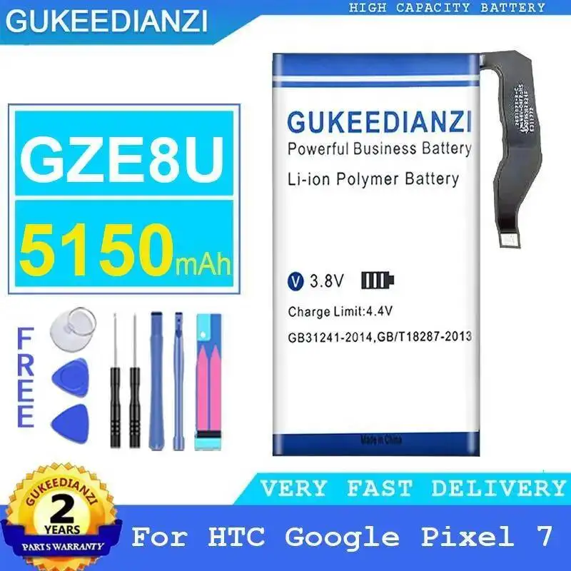 

5150mAh GZE8U Mobile Phone Battery For Htc Google for Pixel 7 Long-Lasting Performance