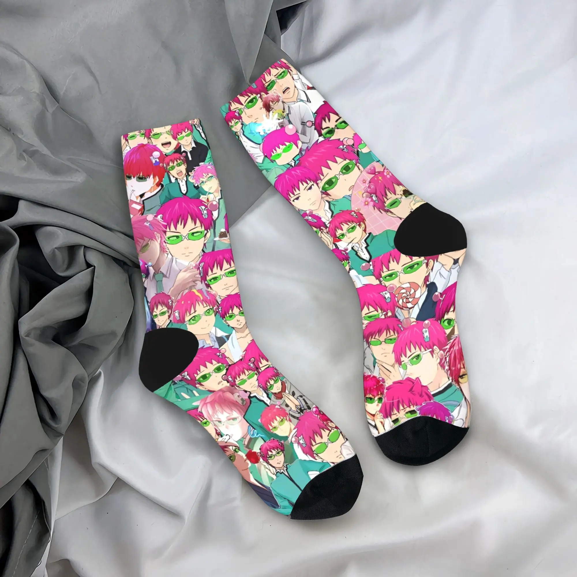 

Saiki K аниме чулки носки в стиле Харадзюку мужские носки высокого качества весенние спортивные противоскользящие носки с принтом на открытом воздухе подарок